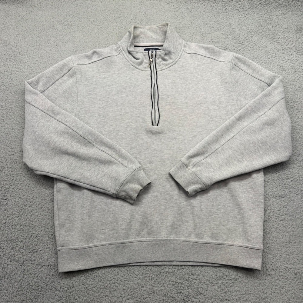 Callaway Golf X Series Mens Size XL Gray Quarter Zip Mock Neck Pullover Sweater